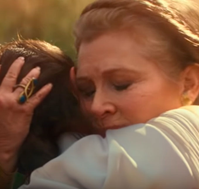Três anos após sua morte, Carrie Fisher surge em <i>trailer</i> de <i>Star Wars: A Ascensão Skywalker</i>, assista!