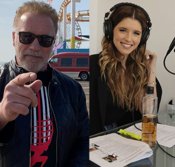 Filha de Arnold Schwarzenegger exclui um dos irmãos em uma foto
