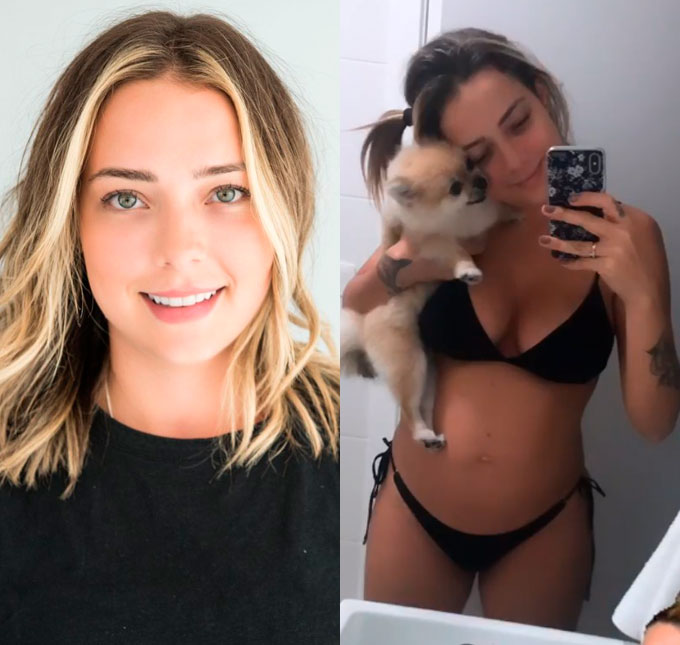 Carol Dantas mostra barriguinha de grávida em um clique de biquíni, veja!
