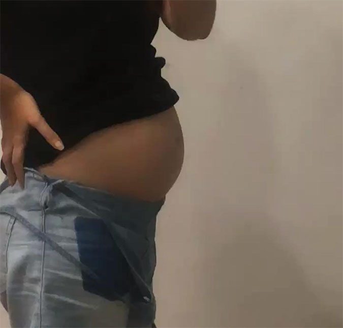 Tatá Werneck celebra terceiro mês de gestação e brinca sobre tamanho de sua barriga: <i>- Cresce rápido, hein?</i>