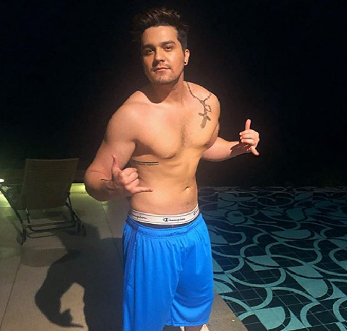 Luan Santana posa sem camisa e fã dispara: <i>- Agora respira para não morrer</i>