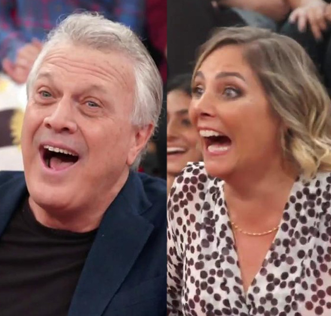 Pedro Bial e Heloísa Perissé são surpreendidos pelos filhos no <i>Altas Horas</i>