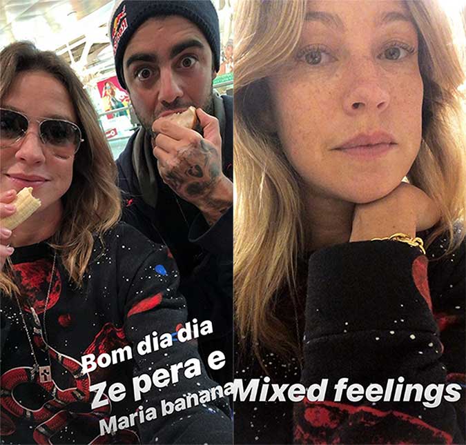 Luana Piovani retorna ao Brasil e posa com Pedro Scooby: <i>Sempre juntos mesmo longe</i>