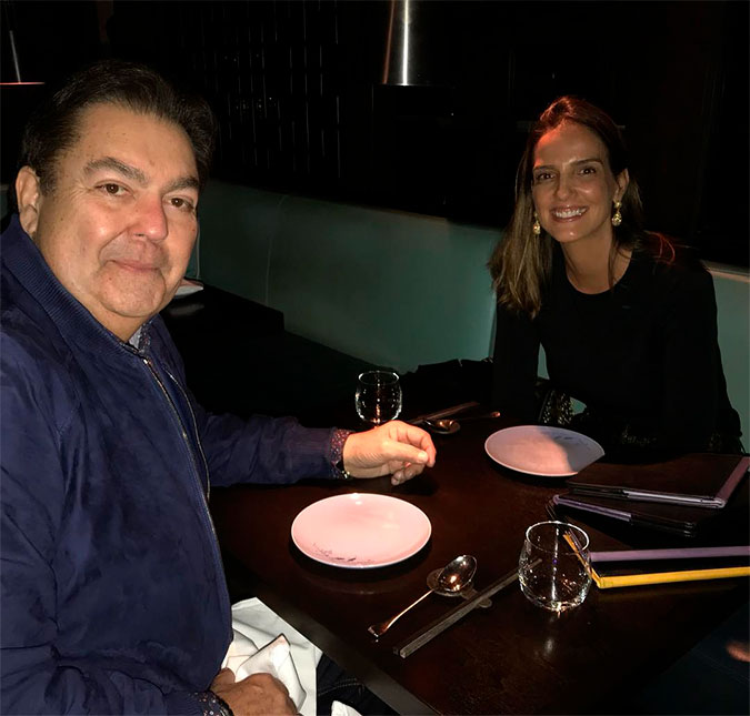 Esposa de Faustão se declara em aniversário do apresentador: <I>Tenho orgulho de estar ao seu lado</I>