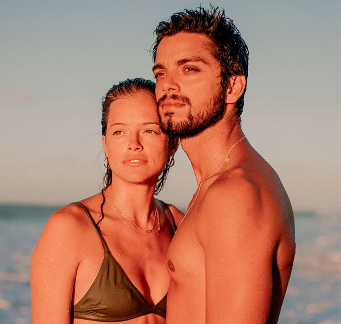 Rodrigo Simas e Ágatha Moreira trocam beijos durante festa no Rio de Janeiro, confira!