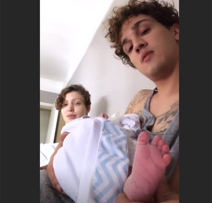 Gael, filho de Christian Figueiredo, nasce em casa e <i>youtuber</i> mostra detalhes