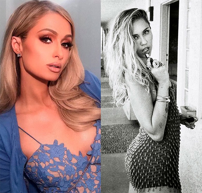 Paris Hilton dá a entender que já ficou com Miley Cyrus, entenda!
