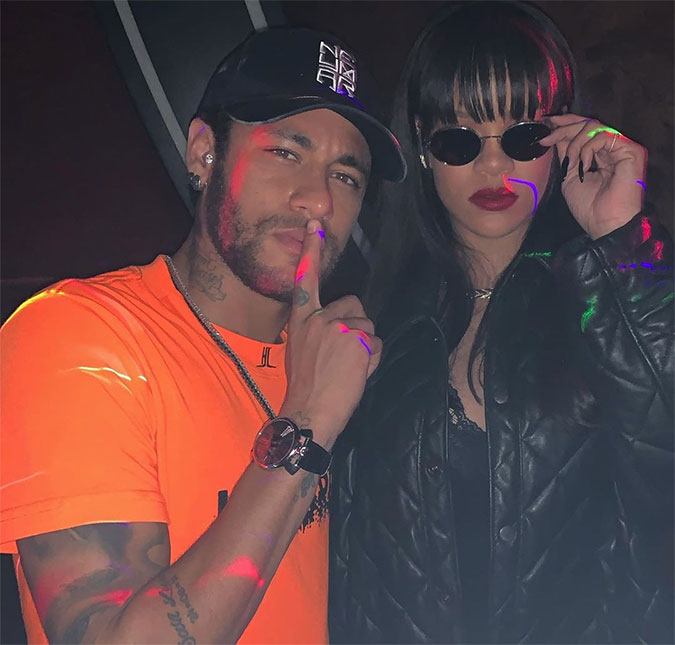 Neymar Jr. posta foto com Rihanna e faz declaração: <i>Rainha e poderosa</i>