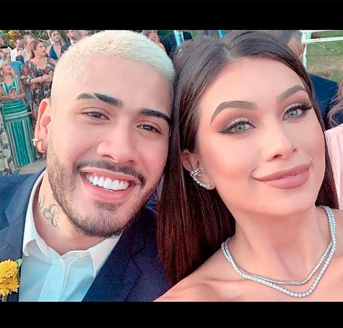 Kevinho e Flavia Pavanelli se beijam durante festa de casamento de Carlinhos Maia, veja!