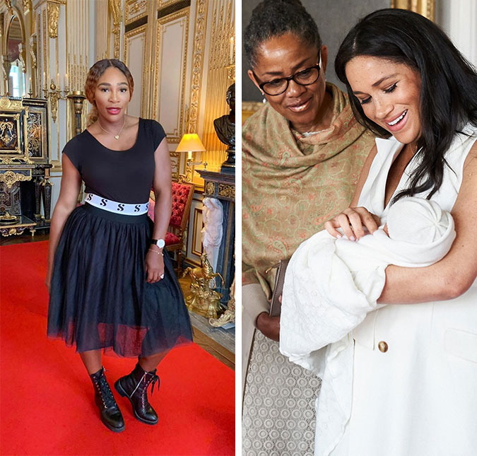 Serena Williams visita o filho de Meghan Markle e Príncipe Harry!