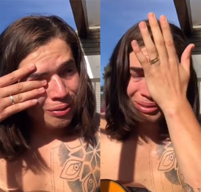 Whindersson Nunes chora ao cantar música que fez para homenagear Gabriel Diniz: <i>- Não tem propósito</i>
