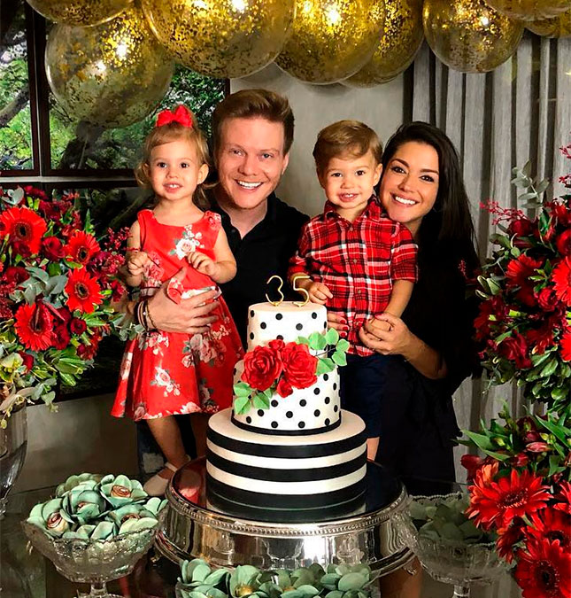 Thais Fersoza mostra filhos dançando <I>Sandy & Junior</I> com Michel Teló, assista!