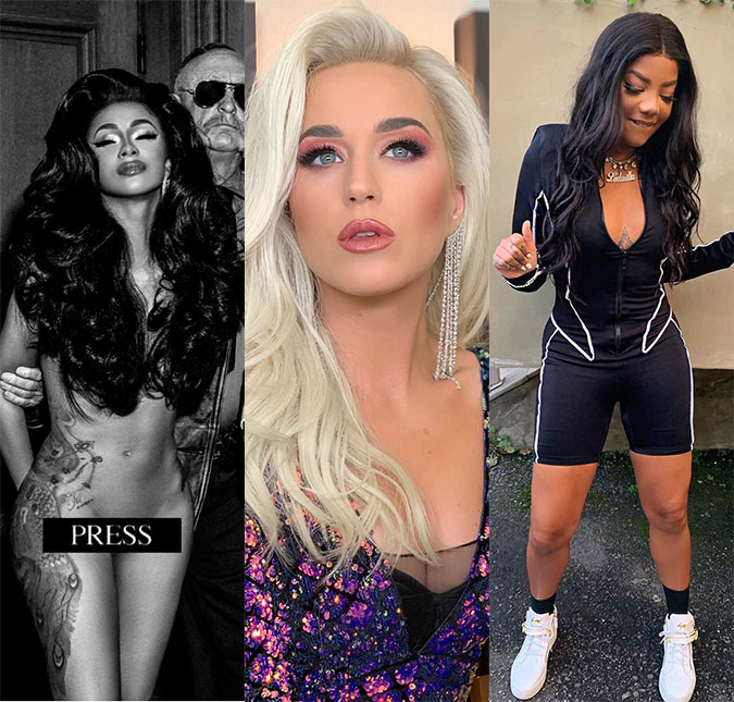 Katy Perry estréia clipe, Ludmilla lança álbum e Cardi B aparece pelada em capa de novo <i>single</i>. Veja os lançamentos da semana!