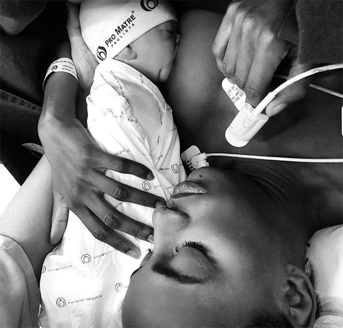 Pathy Dejesus fala sobre o parto do filho: <I>Horas de trabalho de parto até concluirmos que cesariana seria melhor</i>