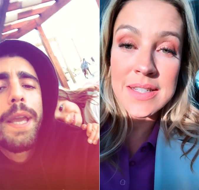 Após volta de Pedro Scooby a Portugal, Luana Piovani esclarece que surfista não quis dormir em casa