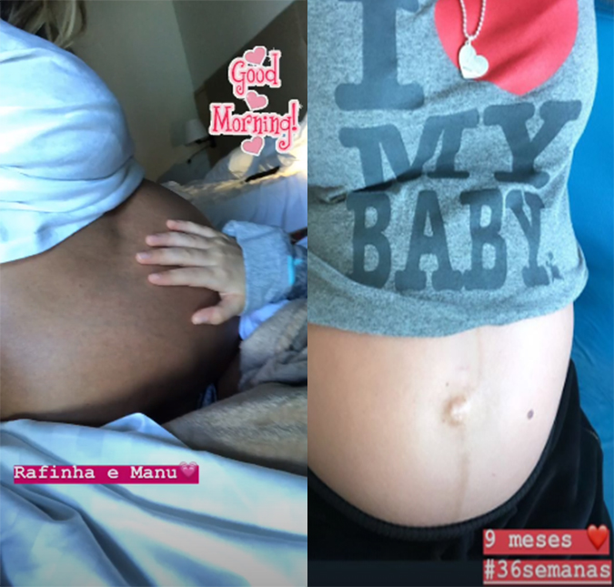 Ticiane Pinheiro mostra momento fofo de Rafinha Justus fazendo carinho em sua barriga!