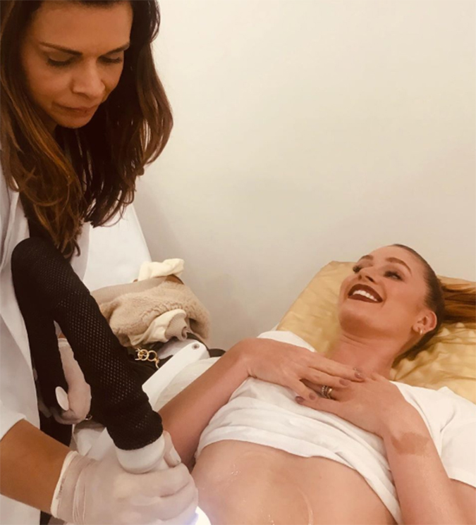 Marina Ruy Barbosa realiza tratamento estético e ironiza rumores de gravidez, entenda