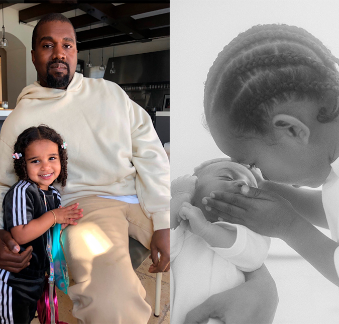 Kim Kardashian posta foto de Saint com Psalm West e encanta a internet, veja!