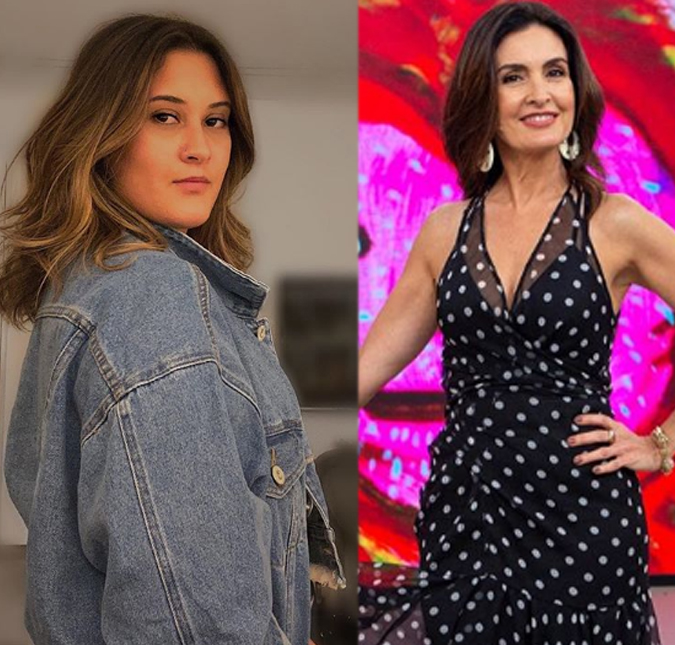 Fátima Bernardes mostra o quanto é uma mãe coruja e elogia a filha no <i>Instagram</i>: <i>- Muito fera na make</i>