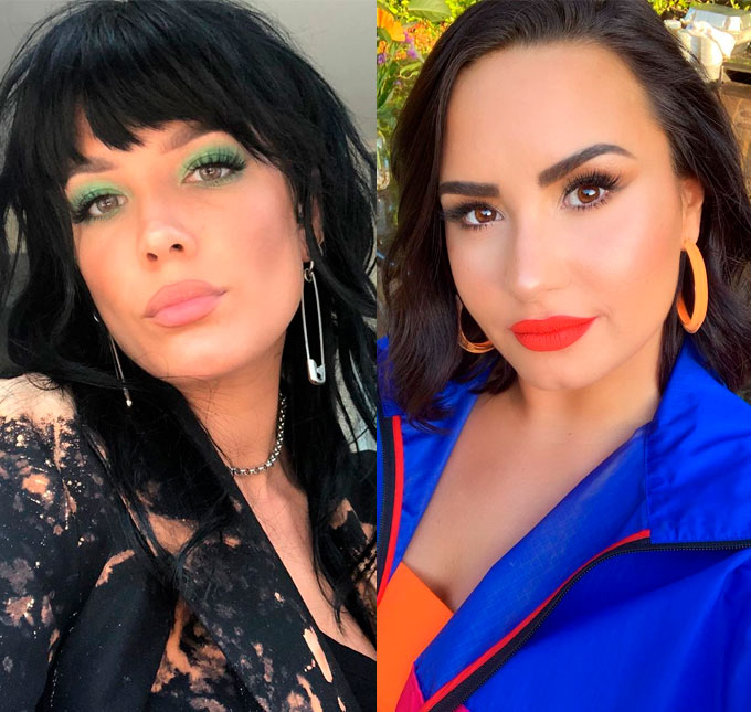 Após ser criticada por pelos nas axilas em capa de revista, Halsey recebe apoio de Demi Lovato!
