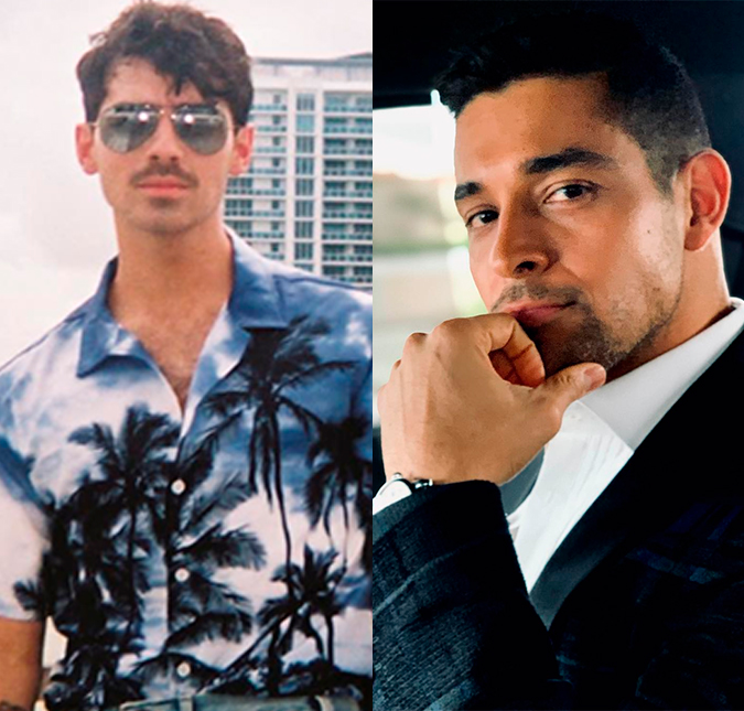 Wilmer Valderrama e Joe Jonas se reúnem para casamento do cantor e internautas não perdoam: <i> Eu imagino a Demi vendo isso</i>