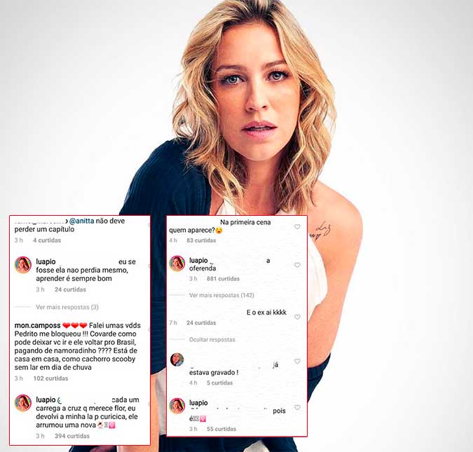 Luana Piovani chama Pedro Scooby de <i>oferenda</i> e responde comentário de fã sobre surfista: <i>Cada um carrega a cruz que merece</i>