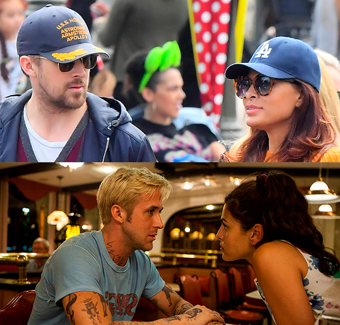 Eva Mendes surpreende ao compartilhar registro antigo junto de seu marido, Ryan Gosling, assista!