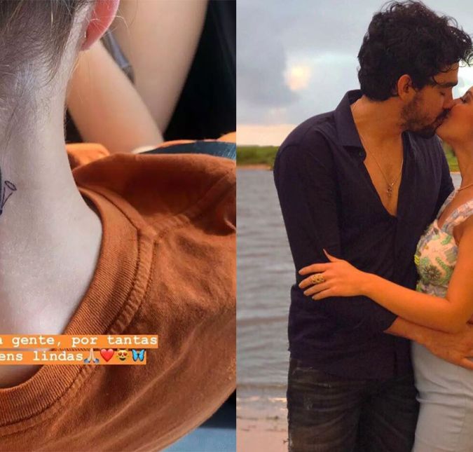 Karoline Calheiros resolveu marcar uma borboleta em sua pele para homenagear Gabriel Diniz, seu namorado, que morreu em um trágico acidente de avião em 2019. Em vídeo, ela falou sobre a importância que o inseto tem em sua vida: - Deus sempre se comunicou comigo através das borboletas e Gabriel sabia disso. Em momentos que eu estava mal e estava muito em oração, em qualquer lugar aparecia uma borboleta para mim. Às vezes eu nem via e ele falava: Olha, ela está aqui… E a ideia da tatuagem veio justamente no velório do cantor: - Eu estava falando algumas coisas para ele lá do lado do caixão, veio uma borboleta para mim. Ela passou em cima de Gabriel, veio por cima de mim e foi embora. Ali, eu entendi que era Gabriel me dizendo que estava tudo bem. Porque ele sabia que era uma forma divina de eu me comunicar com Deus e nada mais lindo e significante do que ele vir dessa forma para mim.