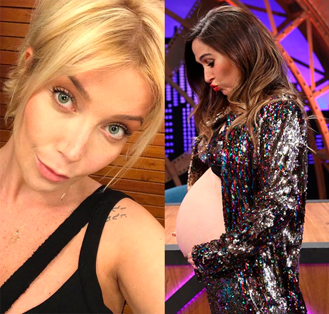 Tatá Werneck deixa comentário bem divertido em nova foto de Lucca, filho de Luiza Possi: <i>Dói?</i>