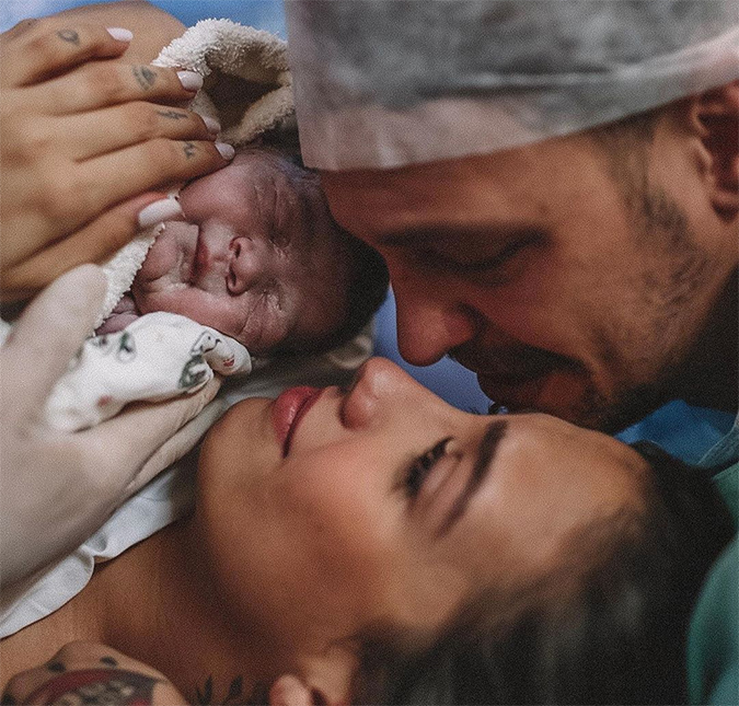Nasce Davi, filho de Gabi Brandt e Saulo Poncio: <i>Você veio pra mudar tudo!</i>