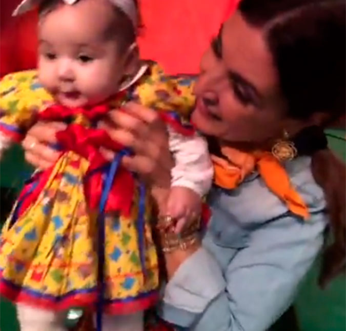 Fátima Bernardes brinca com bebê e Túlio Gadêlha se derrete: <i>A coisa mais fofinha</i>