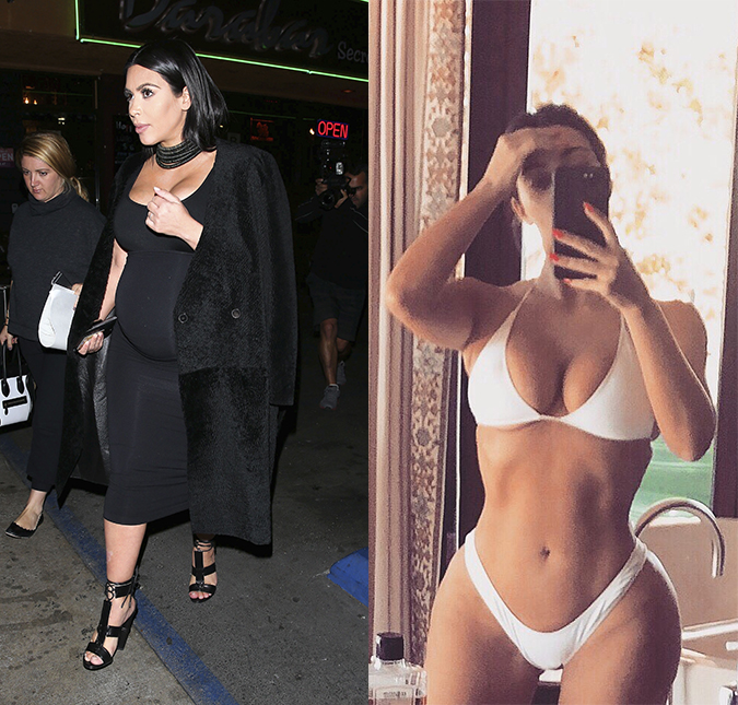 Kim Kardashian revela que sentiu inseguranças com o seu corpo na gravidez: <i>-Quebrou a minha alma</i>