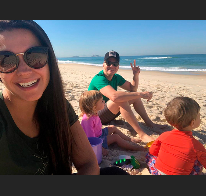 Thais Fersoza encanta internautas ao postar foto curtindo praia com a família!