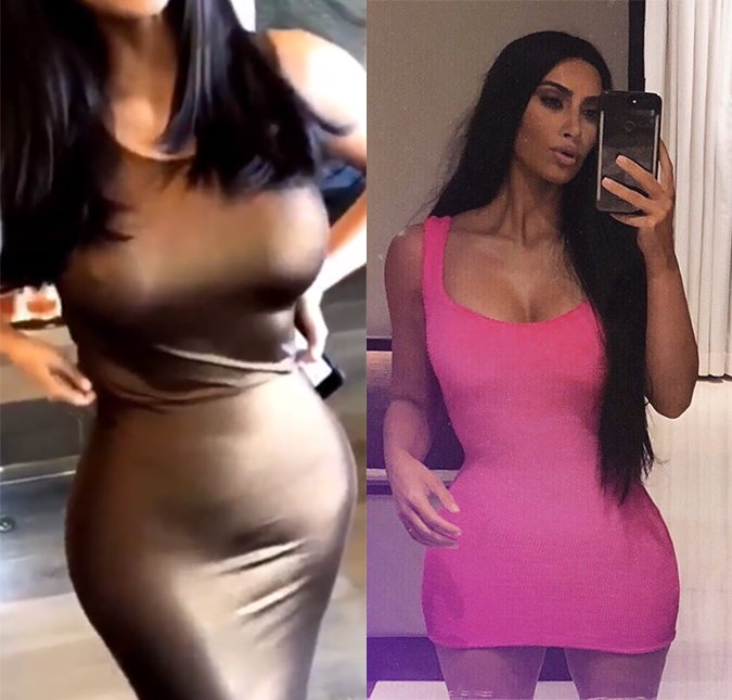 Kim Kardashian ri de rumores de que teria tirado as costelas para ficar com a cintura mais fina