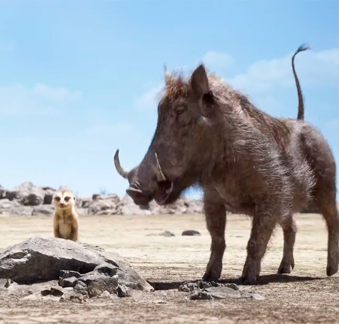 Sai <i>trailer</i> do <i>live action</i> de <i>O Rei Leão</i> com Timão e Pumba e internautas ficam divididos