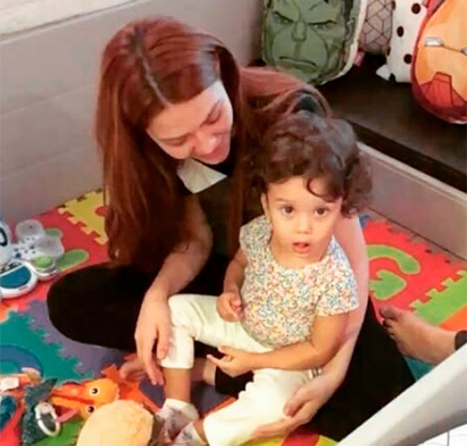 Jonathan Couto publica vídeo de Sarah Poncio com Madalena: <i>Já estamos com saudades</i>