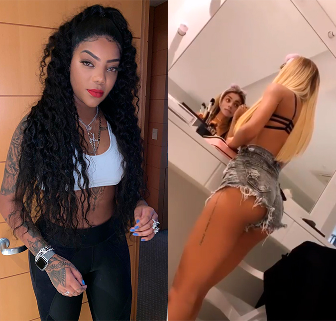 Ludmilla surpreende após dizer que odeia seu peso e encanta com foto sensual da namorada, Brunna Gonçalves: <i>Ô, sorte</i>