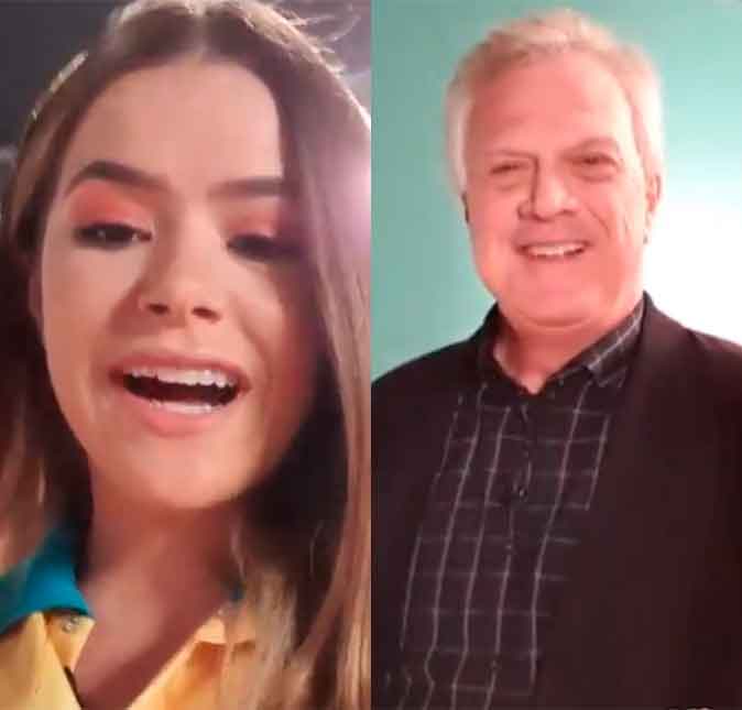 Maisa Silva recebe Pedro Bial no <I>SBT</I> e comemora: <I>Convidado muito esperado</I>
