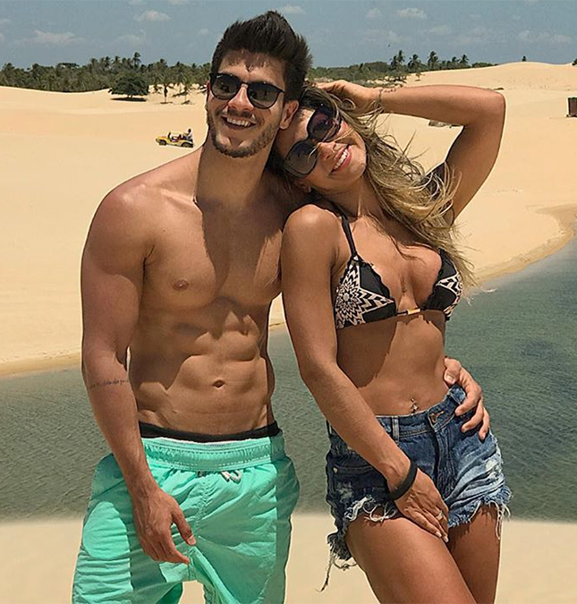 A ex-BBB é casada com o ator Arthur Aguiar.