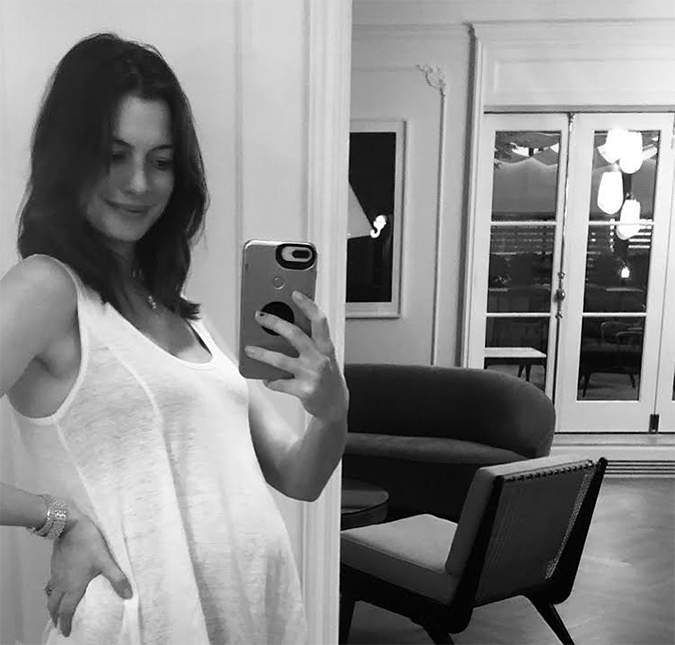 Anne Hathaway está grávida de seu segundo filho com Adam Shulman!