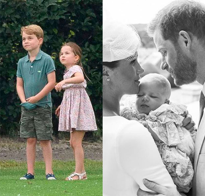 Filhos de Kate Middleton e príncipe William só conheceram o priminho Archie Harrison dois meses após o nascimento dele!