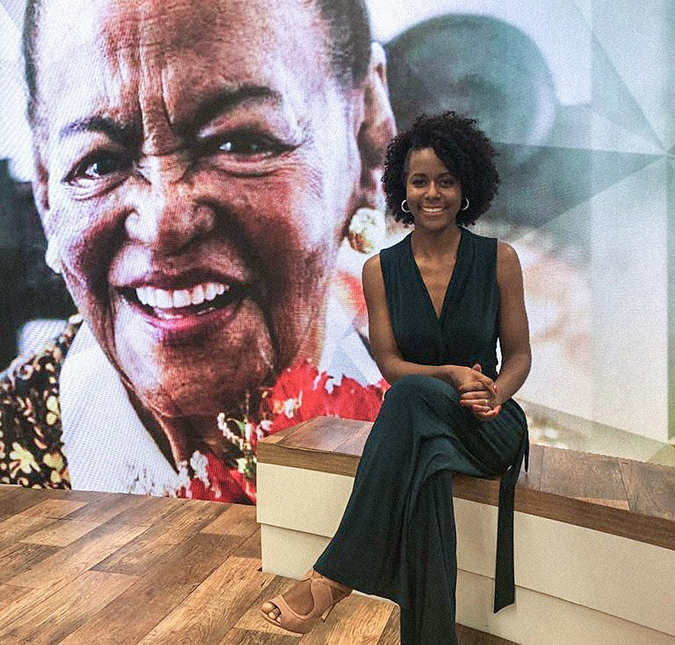 Após assumir apresentação do <i>Fantástico</I> durante as férias de Poliana Abritta, Maju Coutinho se inspira com Ruth de Souza: <i>Bom sinal</i>
