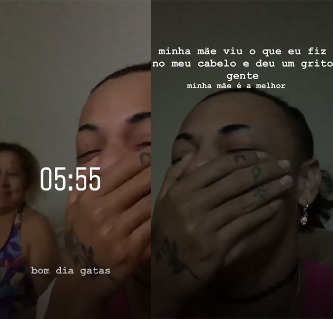 Pabllo Vittar fala da reação da mãe ao ver seu cabelo raspado nas laterais: <I>Deu um grito</I>