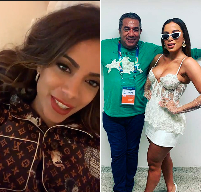 Pai de Anitta diz que ela deixou de agenciar carreira por causa de Scooby: - <i>Ele é bom de cama</i>