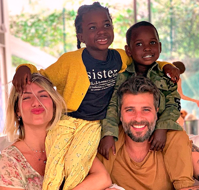 Filho de Bruno Gagliaso e Giovanna Ewbank ainda não fala português e não tem laços sanguíneos com Titi, diz revista