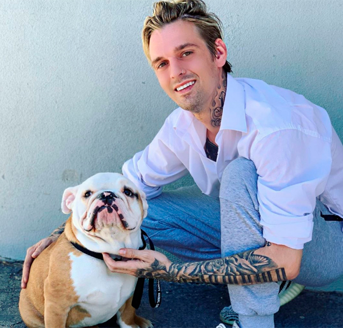 Aaron Carter é acusado de tentar vender cachorro após adotá-lo em abrigo, saiba mais