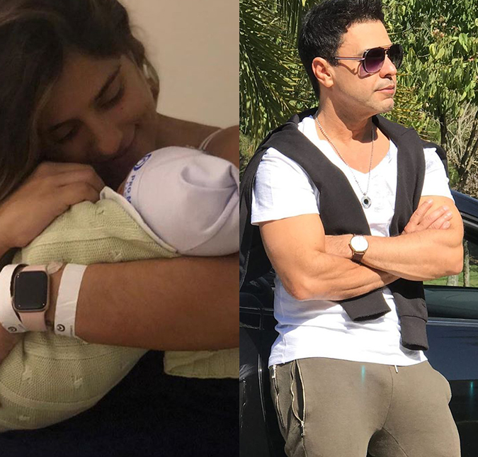 Camilla Camargo fala sobre maternidade e revela sobre Zezé Di Camargo: - <i>Meu pai acha Joaquim parecido com ele</i>