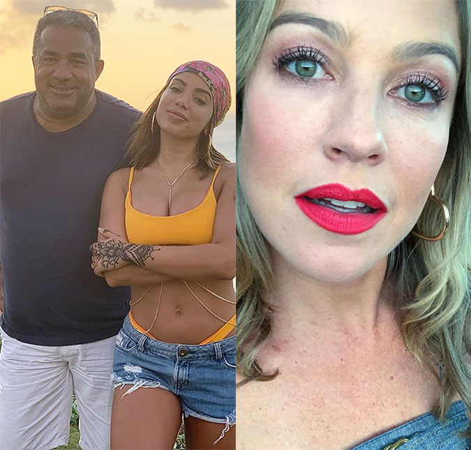 Pai de Anitta se irrita com comentários sobre Luana Piovani durante <I>live</I>: <I>- Não quero saber, p***a, mas que saco</I>