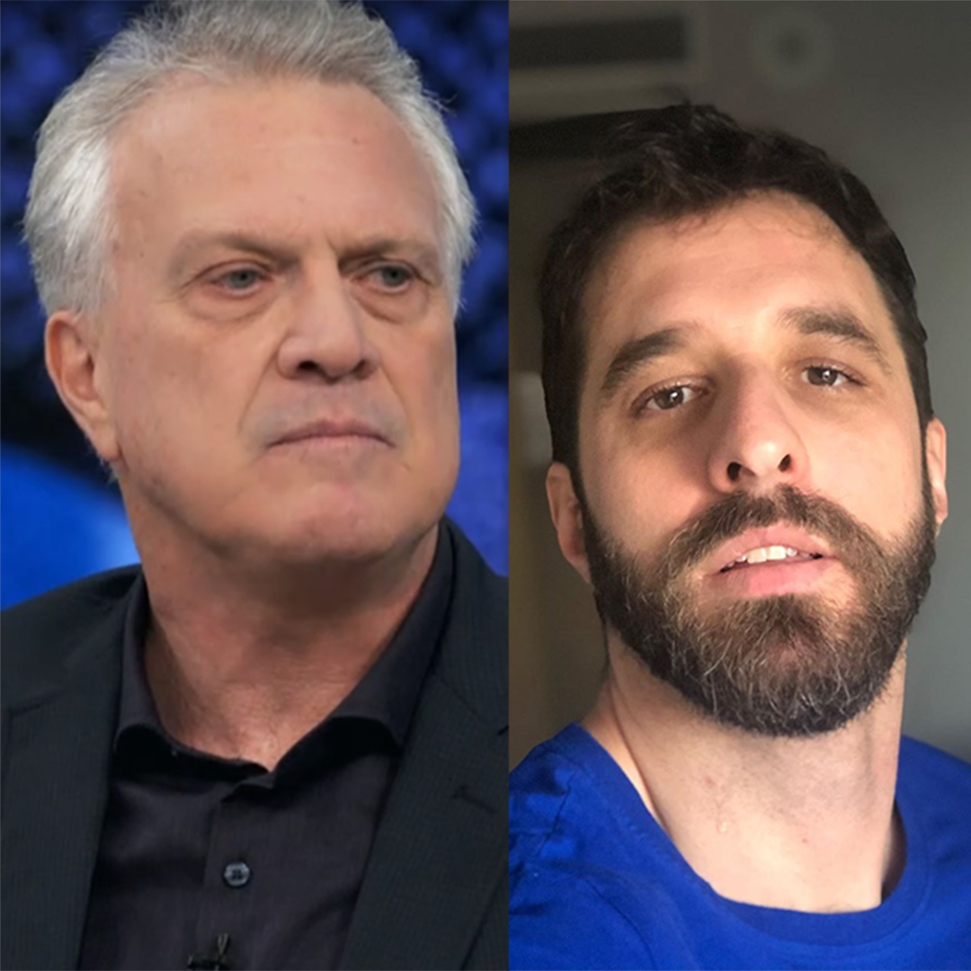 Pedro Bial fala que acha mulher grávida <i>um tesão</i> e Rafinha Bastos brinca: <i>Passei o bastão</i>