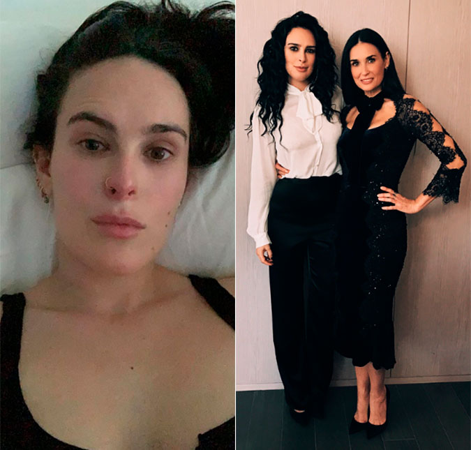 Filha de Bruce Willis e Demi Moore revela estar doente há um mês: <i>Tenho estado com tanta dor</i>